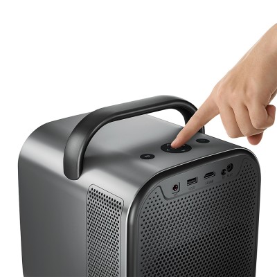 ETOE Seal Pro Projector, 1000 ANSI, Native 1080P, Google TV - Black