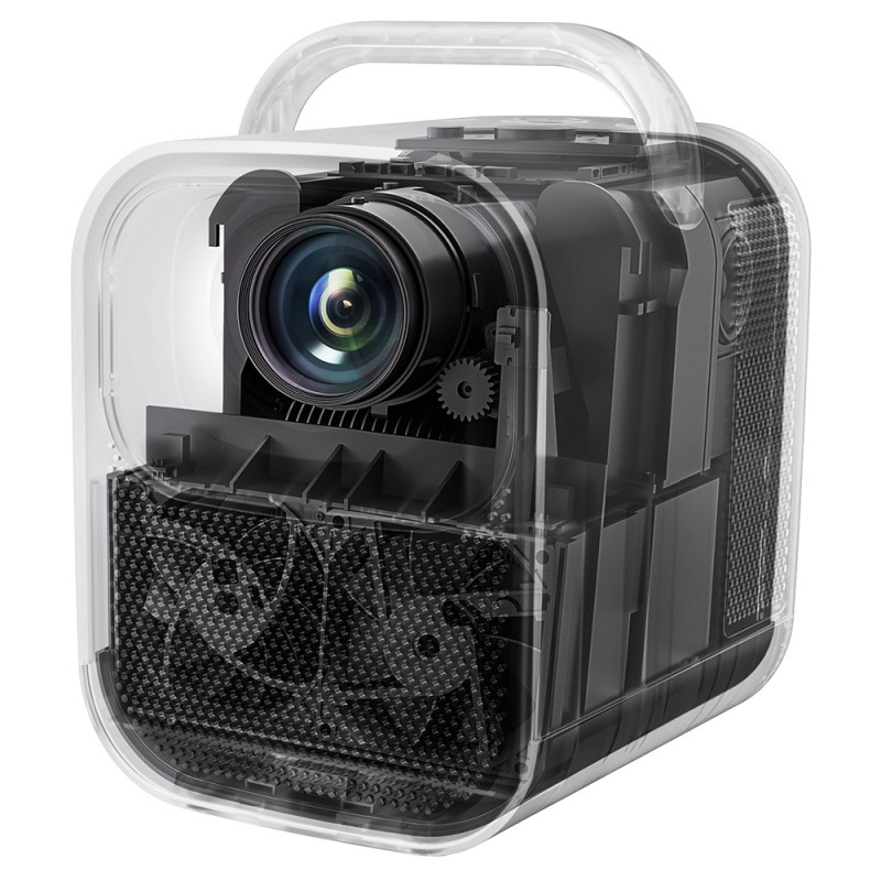 ETOE Seal Pro Projector, 1000 ANSI, Native 1080P, Google TV - Black