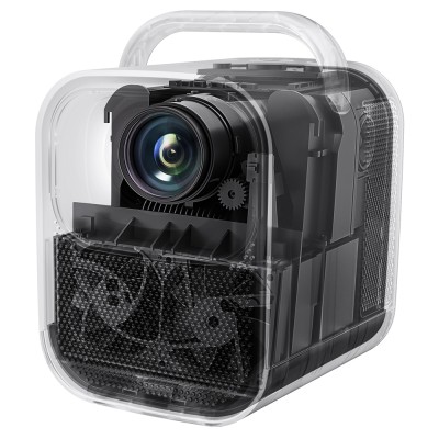 ETOE Seal Pro Projector, 1000 ANSI, Native 1080P, Google TV - Black