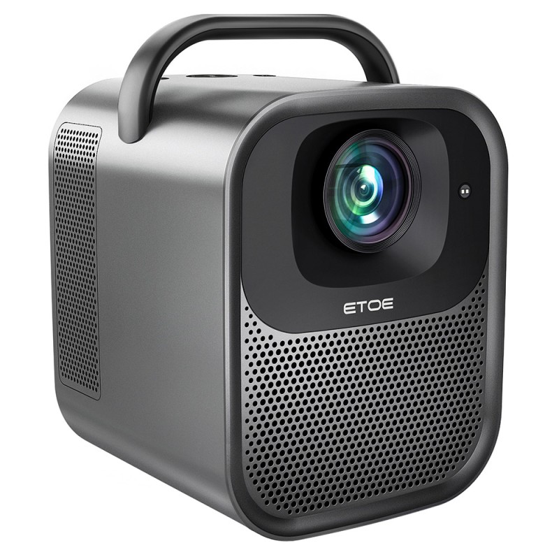 ETOE Seal Pro Projector, 1000 ANSI, Native 1080P, Google TV - Black