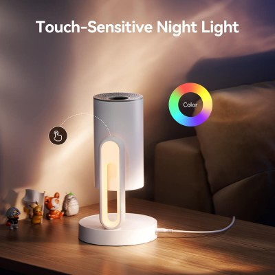 ETOE Starfish Projector, Native 720P Resolution, 300 ANSi Lumens, 140° Non-polar Rotation - White