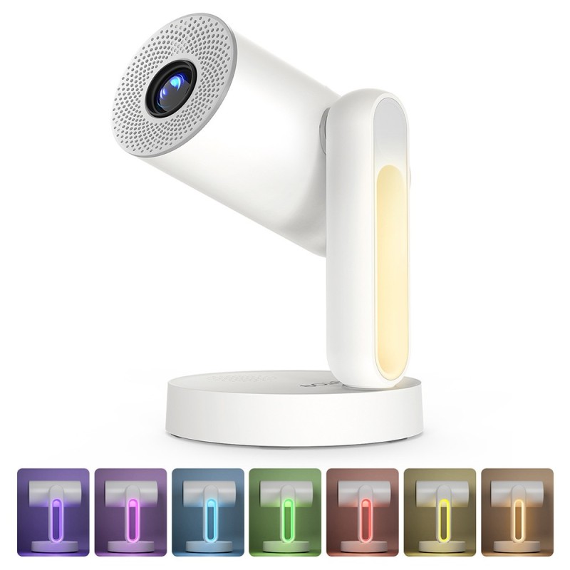 ETOE Starfish Projector, Native 720P Resolution, 300 ANSi Lumens, 140° Non-polar Rotation - White