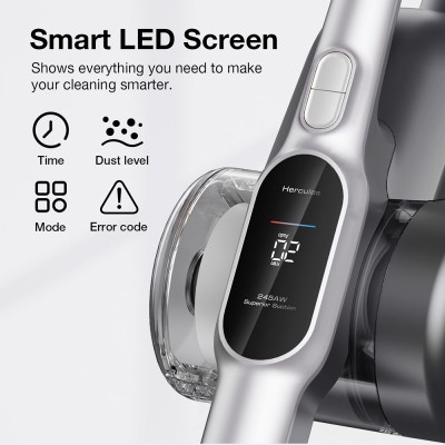 JIMMY  H10 Flex Cordless Handheld Vacuum Cleaner, 245AW Suction, 4 Cleaning Modes - Silver