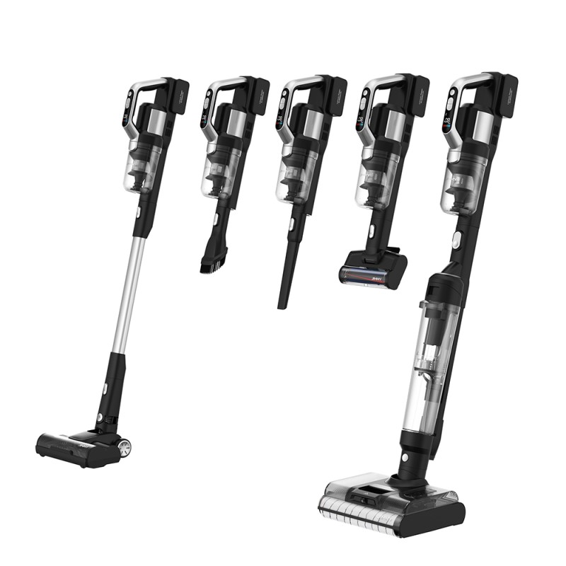 JIMMY PW11 Pro Max 460W 5-In-1 Cordless Vacuum & Washer, 21KPa 110AW Suction, Dual Brushrolls - Silver Black
